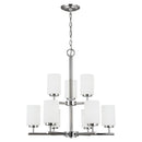 Generation Lighting - 31162EN3-05 - Nine Light Chandelier - Oslo - Chrome