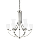 Generation Lighting - 3124509EN3-962 - Nine Light Chandelier - Hanford - Brushed Nickel