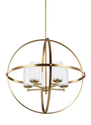 Generation Lighting - 3124605-848 - Five Light Chandelier - Alturas - Satin Brass