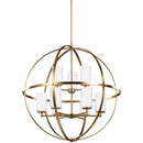 Generation Lighting - 3124609EN3-848 - Nine Light Chandelier - Alturas - Satin Brass