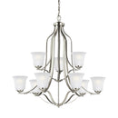 Generation Lighting - 3139009-962 - Nine Light Chandelier - Emmons - Brushed Nickel