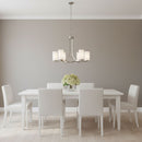 Generation Lighting - 3139106-962 - Six Light Chandelier - Hettinger - Brushed Nickel