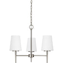 Generation Lighting - 3140403EN3-962 - Three Light Chandelier - Driscoll - Brushed Nickel