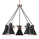 Five Light Chandelier<br /><span style="color:#4AB0CE;">Entrega: 4-10 dias en USA</span><br /><span style="color:#4AB0CE;font-size:60%;">PREGUNTE POR ENTREGA EN PANAMA</span><br />Collection: Towner<br />Finish: Satin Brass