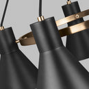 Generation Lighting - 3141305-848 - Five Light Chandelier - Towner - Satin Brass