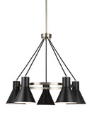Generation Lighting - 3141305EN3-962 - Five Light Chandelier - Towner - Brushed Nickel
