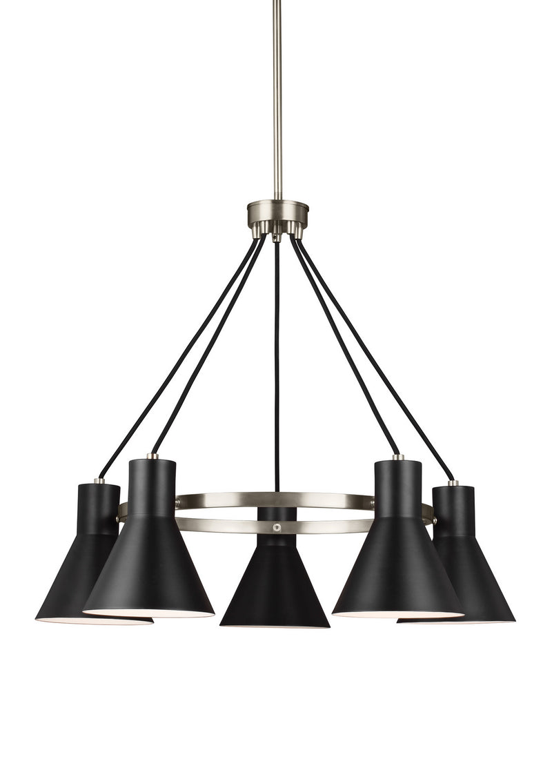 Generation Lighting - 3141305EN3-962 - Five Light Chandelier - Towner - Brushed Nickel