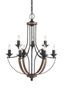 Generation Lighting - 3280409EN-846 - Nine Light Chandelier - Corbeille - Stardust