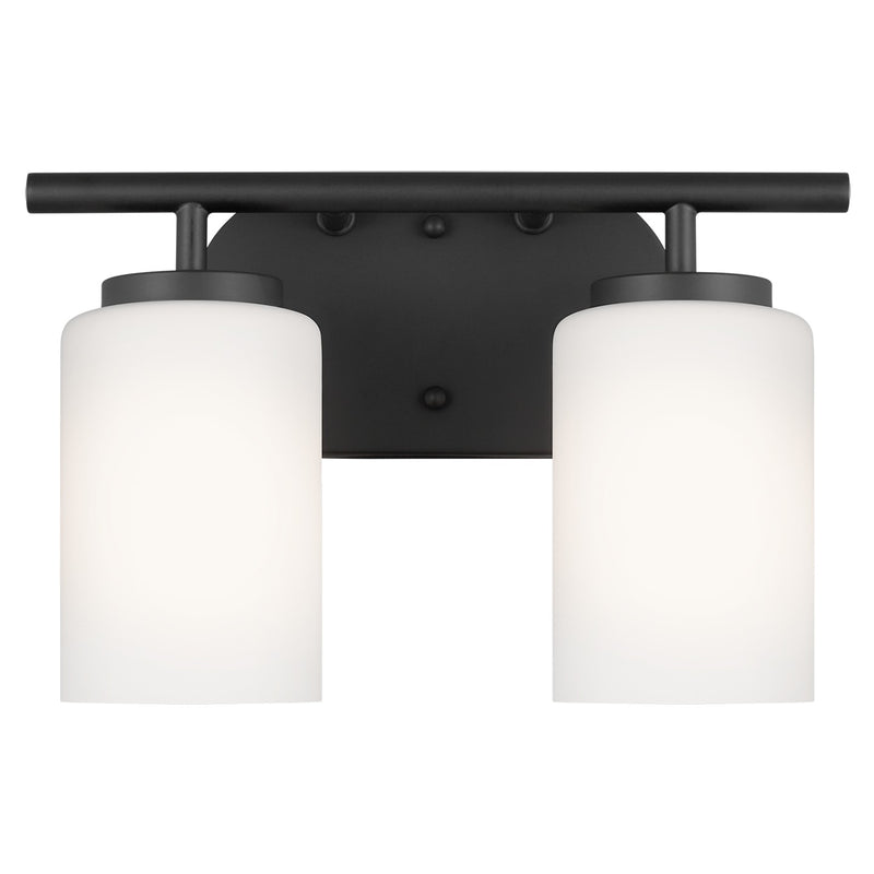 Generation Lighting - 41161EN3-112 - Two Light Wall / Bath - Oslo - Midnight Black