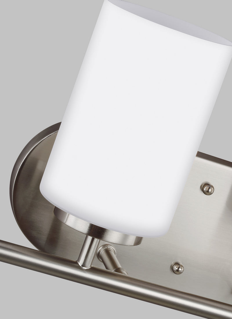 Generation Lighting - 41163-962 - Four Light Wall / Bath - Oslo - Brushed Nickel
