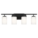 Generation Lighting - 41163EN3-112 - Four Light Wall/ Bath - Oslo - Midnight Black