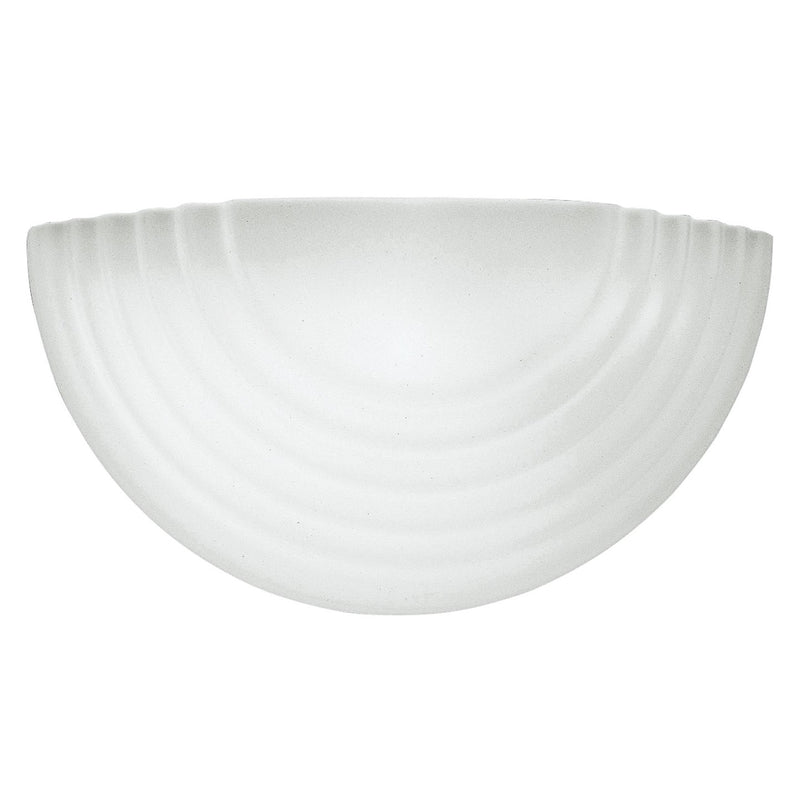 Generation Lighting - 4123EN3-15 - One Light Wall / Bath Sconce - Stepped Glass - White