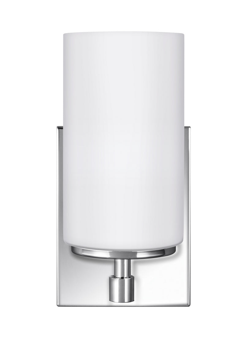 One Light Wall / Bath Sconce<br /><span style="color:#4AB0CE;">Entrega: 4-10 dias en USA</span><br /><span style="color:#4AB0CE;font-size:60%;">PREGUNTE POR ENTREGA EN PANAMA</span><br />Collection: Alturas<br />Finish: Chrome