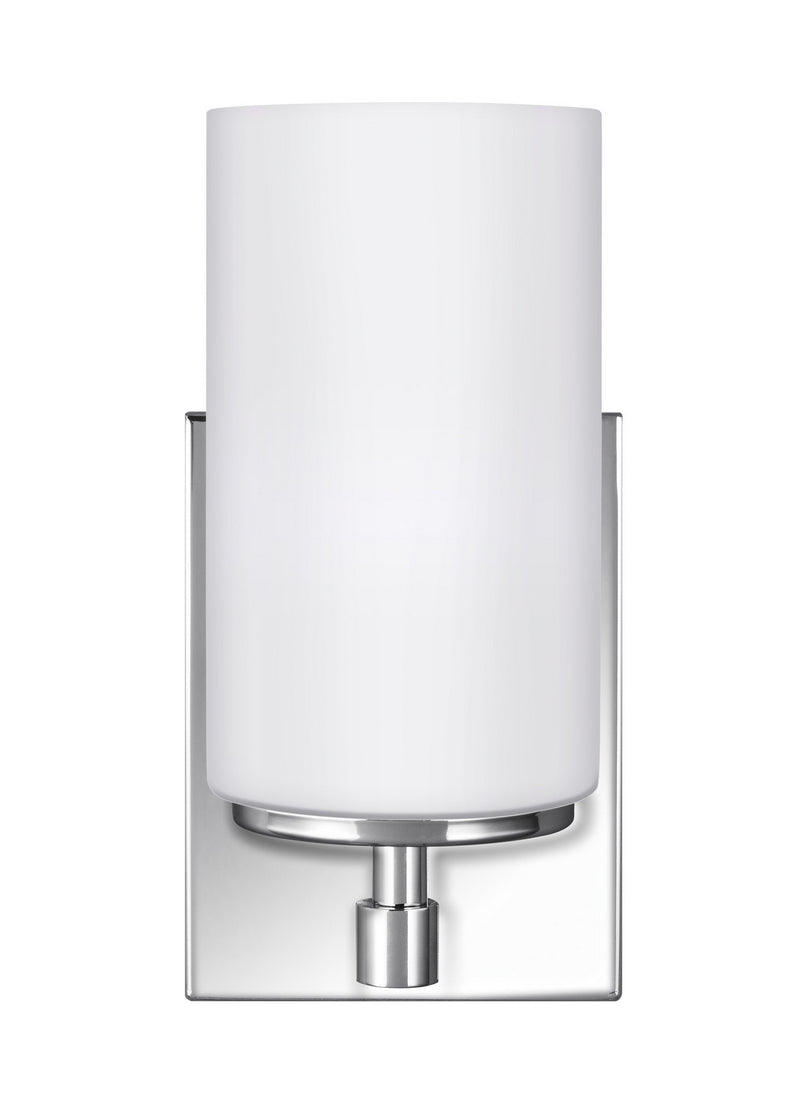 One Light Wall / Bath Sconce<br /><span style="color:#4AB0CE;">Entrega: 4-10 dias en USA</span><br /><span style="color:#4AB0CE;font-size:60%;">PREGUNTE POR ENTREGA EN PANAMA</span><br />Collection: Alturas<br />Finish: Chrome