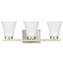 Generation Lighting - 4411603EN3-962 - Three Light Wall / Bath - Bayfield - Brushed Nickel