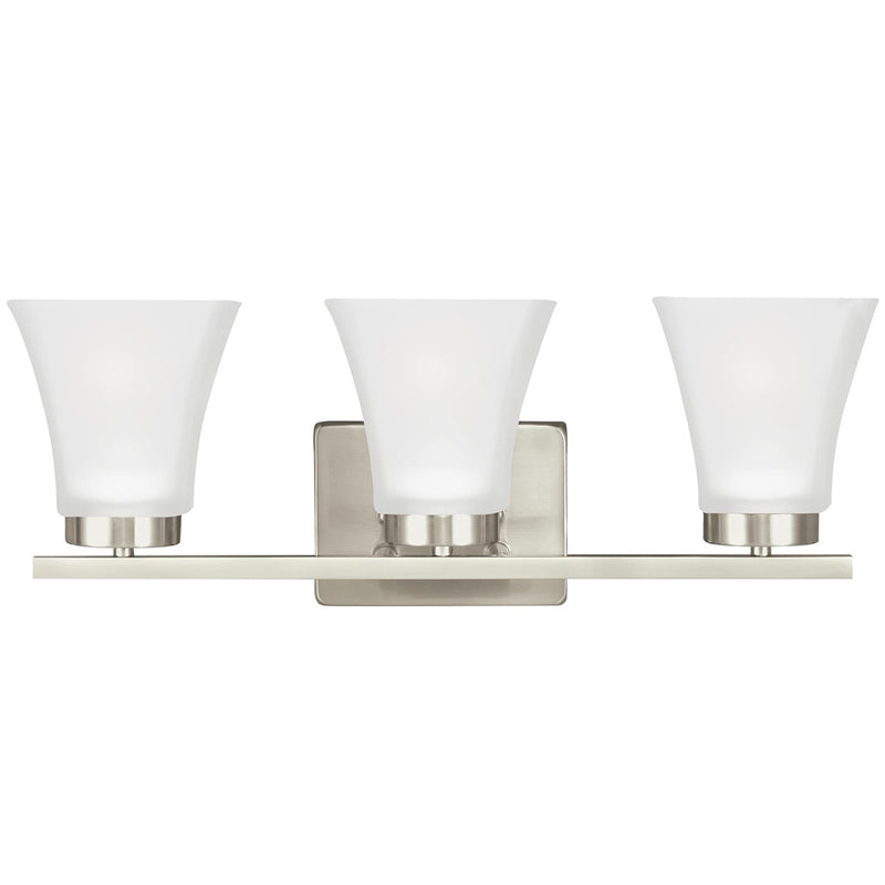 Generation Lighting - 4411603EN3-962 - Three Light Wall / Bath - Bayfield - Brushed Nickel