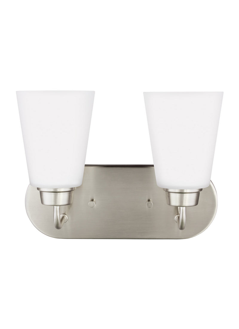 Generation Lighting - 4415202EN3-962 - Two Light Wall / Bath - Kerrville - Brushed Nickel