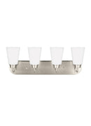 Generation Lighting - 4415204EN3-962 - Four Light Wall / Bath - Kerrville - Brushed Nickel