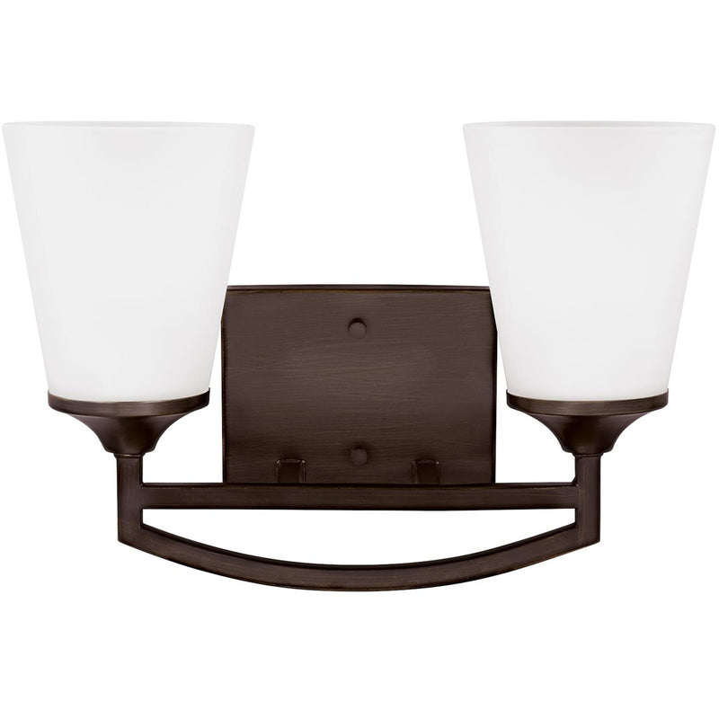 Generation Lighting - 4424502EN3-710 - Two Light Wall / Bath - Hanford - Bronze