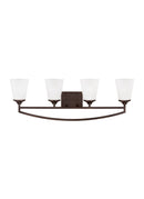 Generation Lighting - 4424504EN3-710 - Four Light Wall / Bath - Hanford - Bronze