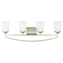 Generation Lighting - 4424504EN3-962 - Four Light Wall / Bath - Hanford - Brushed Nickel