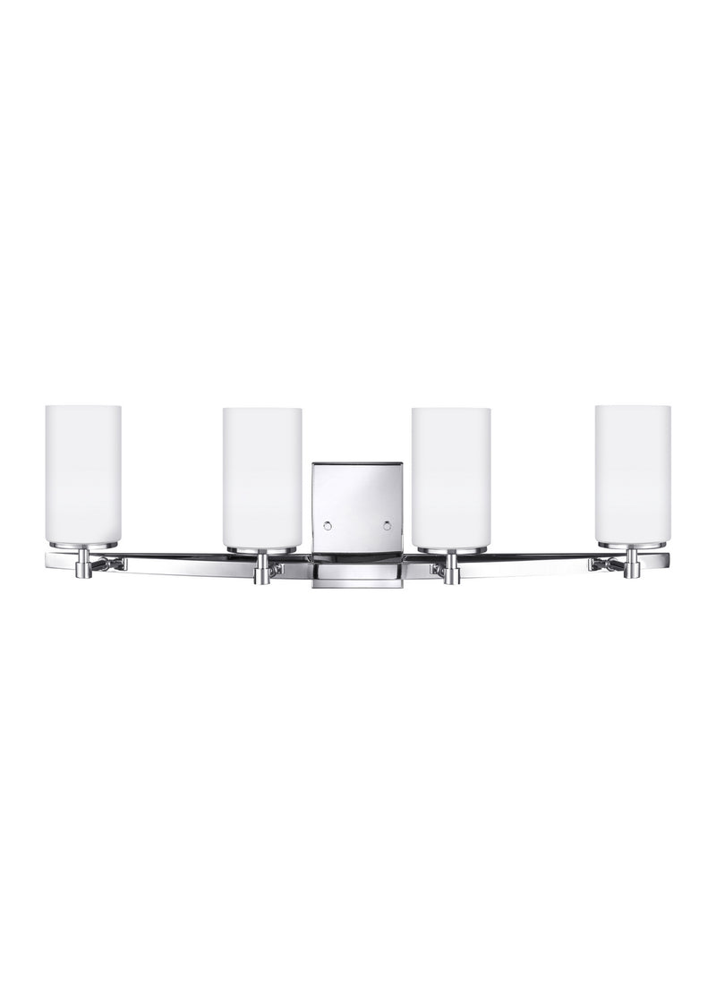 Four Light Wall / Bath<br /><span style="color:#4AB0CE;">Entrega: 4-10 dias en USA</span><br /><span style="color:#4AB0CE;font-size:60%;">PREGUNTE POR ENTREGA EN PANAMA</span><br />Collection: Alturas<br />Finish: Chrome