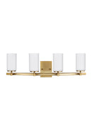 Four Light Wall / Bath<br /><span style="color:#4AB0CE;">Entrega: 4-10 dias en USA</span><br /><span style="color:#4AB0CE;font-size:60%;">PREGUNTE POR ENTREGA EN PANAMA</span><br />Collection: Alturas<br />Finish: Satin Brass