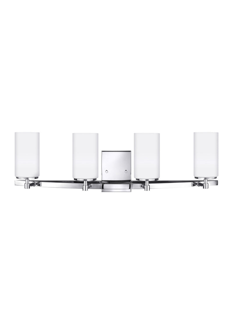 Four Light Wall / Bath<br /><span style="color:#4AB0CE;">Entrega: 4-10 dias en USA</span><br /><span style="color:#4AB0CE;font-size:60%;">PREGUNTE POR ENTREGA EN PANAMA</span><br />Collection: Alturas<br />Finish: Chrome