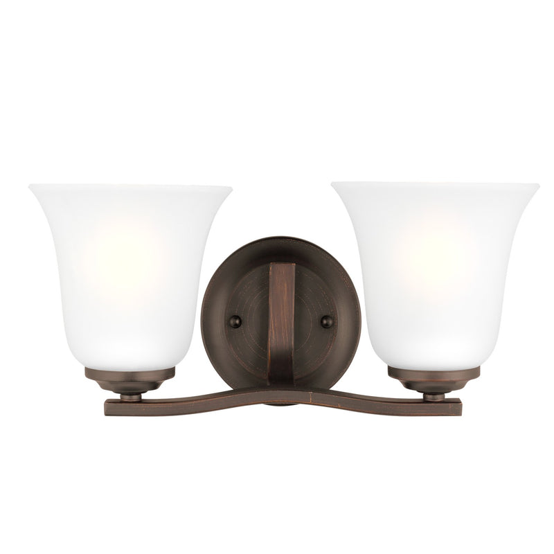 Generation Lighting - 4439002-710 - Two Light Wall / Bath - Emmons - Bronze