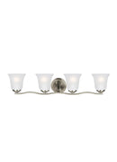 Four Light Wall / Bath<br /><span style="color:#4AB0CE;">Entrega: 4-10 dias en USA</span><br /><span style="color:#4AB0CE;font-size:60%;">PREGUNTE POR ENTREGA EN PANAMA</span><br />Collection: Emmons<br />Finish: Brushed Nickel