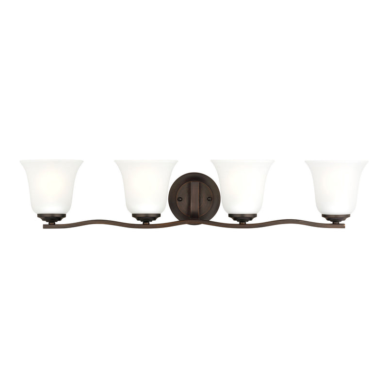 Generation Lighting - 4439004EN3-710 - Four Light Wall/ Bath - Emmons - Bronze