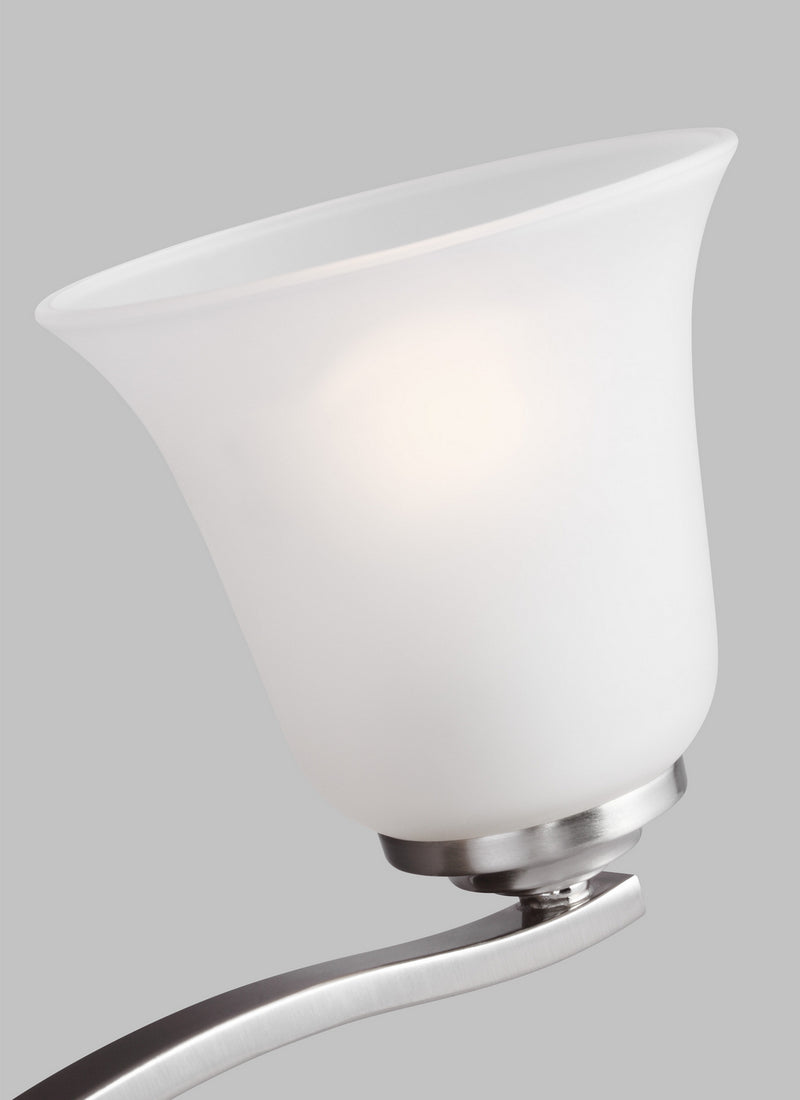 Generation Lighting - 4439004EN3-962 - Four Light Wall / Bath - Emmons - Brushed Nickel