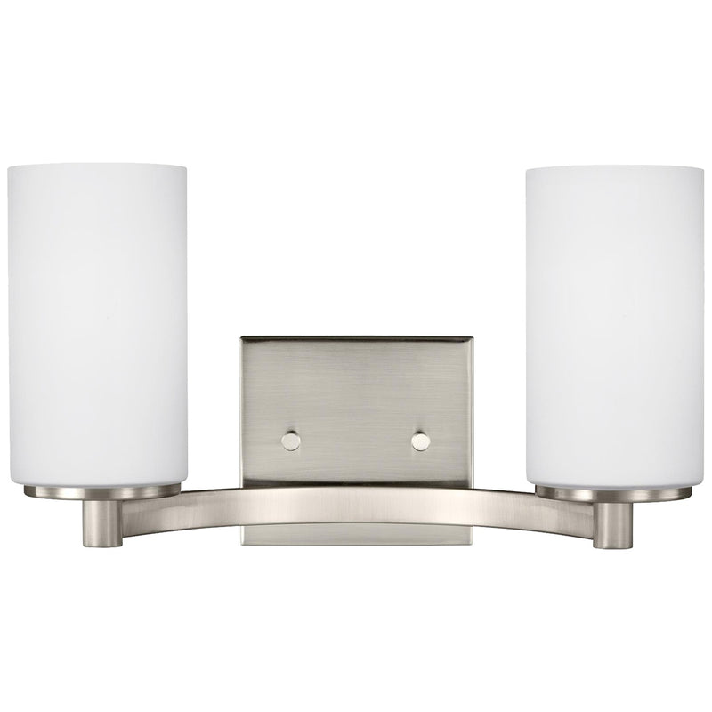 Generation Lighting - 4439102-962 - Two Light Wall / Bath - Hettinger - Brushed Nickel