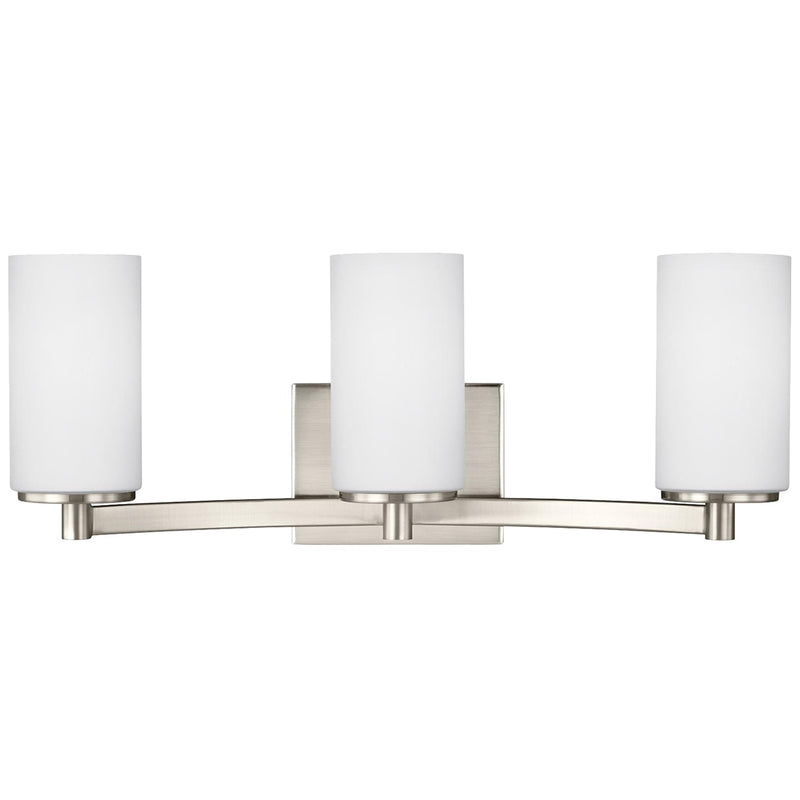 Generation Lighting - 4439103-962 - Three Light Wall / Bath - Hettinger - Brushed Nickel