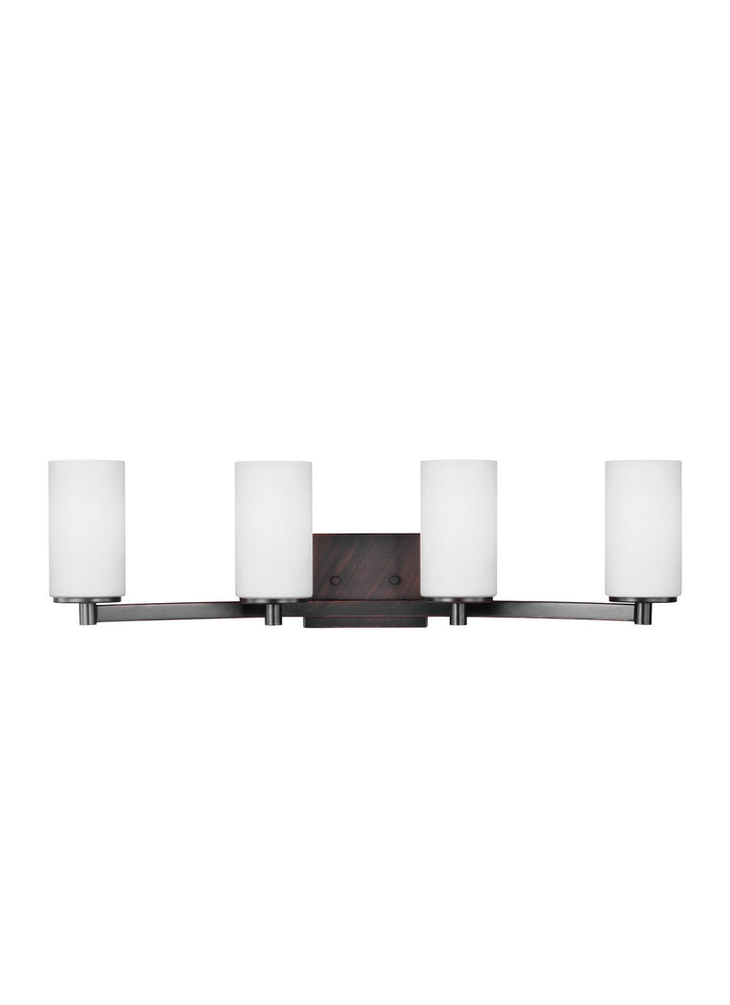 Generation Lighting - 4439104EN3-710 - Four Light Wall / Bath - Hettinger - Bronze