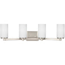 Generation Lighting - 4439104EN3-962 - Four Light Wall / Bath - Hettinger - Brushed Nickel