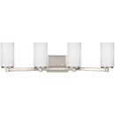 Generation Lighting - 4439104EN3-962 - Four Light Wall / Bath - Hettinger - Brushed Nickel