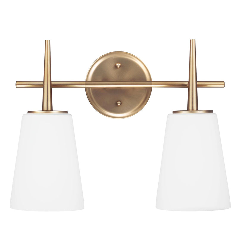 Generation Lighting - 4440402EN3-848 - Two Light Wall / Bath - Driscoll - Satin Brass