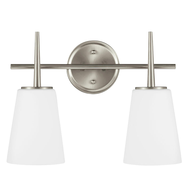 Generation Lighting - 4440402EN3-962 - Two Light Wall / Bath - Driscoll - Brushed Nickel