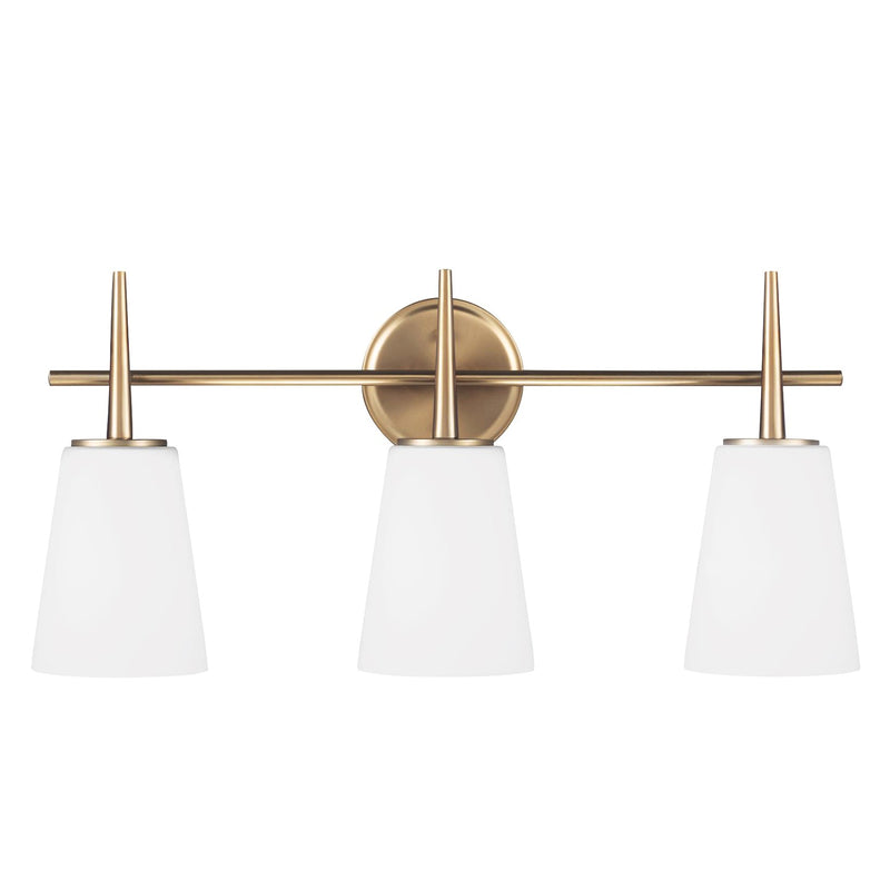 Generation Lighting - 4440403EN3-848 - Three Light Wall / Bath - Driscoll - Satin Brass