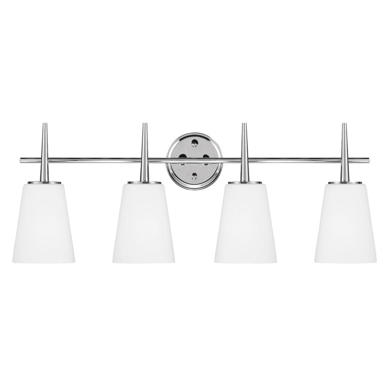 Generation Lighting - 4440404EN3-05 - Four Light Wall / Bath - Driscoll - Chrome