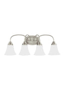Generation Lighting - 44808EN3-962 - Four Light Wall / Bath - Holman - Brushed Nickel