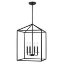Four Light Hall / Foyer<br /><span style="color:#4AB0CE;">Entrega: 4-10 dias en USA</span><br /><span style="color:#4AB0CE;font-size:60%;">PREGUNTE POR ENTREGA EN PANAMA</span><br />Collection: Perryton<br />Finish: Midnight Black