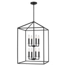 Generation Lighting - 5115008EN-112 - Eight Light Hall / Foyer - Perryton - Midnight Black