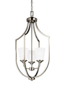 Generation Lighting - 5224503EN3-962 - Three Light Hall / Foyer Pendant - Hanford - Brushed Nickel