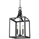 Three Light Hall / Foyer Pendant<br /><span style="color:#4AB0CE;">Entrega: 4-10 dias en USA</span><br /><span style="color:#4AB0CE;font-size:60%;">PREGUNTE POR ENTREGA EN PANAMA</span><br />Collection: Labette<br />Finish: Black