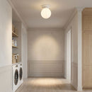 One Light Flush Mount<br /><span style="color:#4AB0CE;">Entrega: 4-10 dias en USA</span><br /><span style="color:#4AB0CE;font-size:60%;">PREGUNTE POR ENTREGA EN PANAMA</span><br />Collection: Tomkin<br />Finish: White