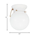 Generation Lighting - 5367PCEN3-15 - One Light Flush Mount - Tomkin - White