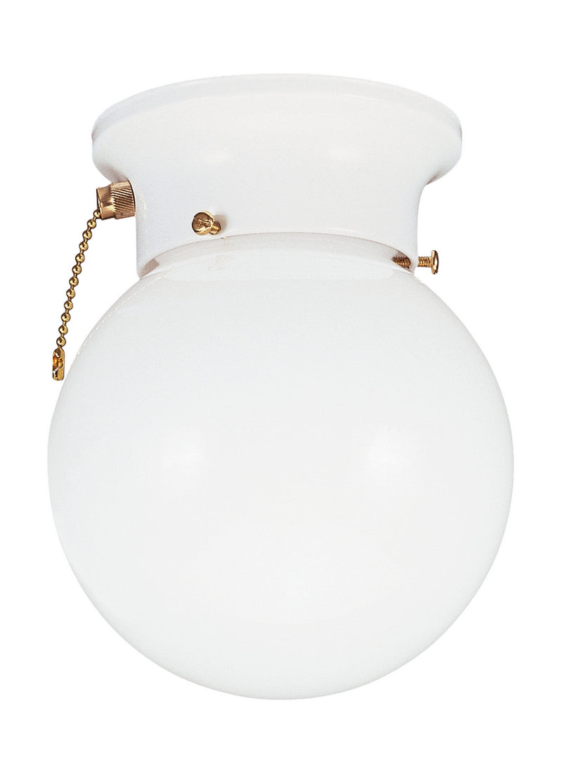 Generation Lighting - 5367PCEN3-15 - One Light Flush Mount - Tomkin - White