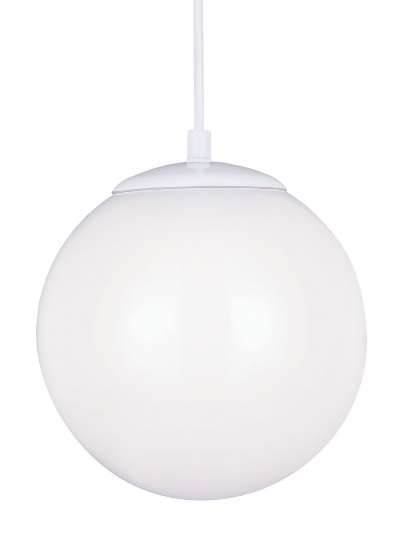Visual Comfort Studio - 6020EN3-15 - One Light Pendant - Leo - Hanging Globe - White